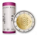Latvia 2 euroa UNC rullaa 2024 - Himmeli