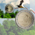 Latvia 2 euroa BU 2015 - Stork