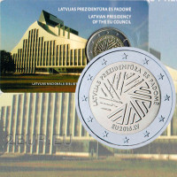 Latvia 2 euroa BU 2015 - Latvian EU-puheenjohtajuus