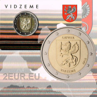 Latvia 2 euroa BU 2016 - Vidzeme