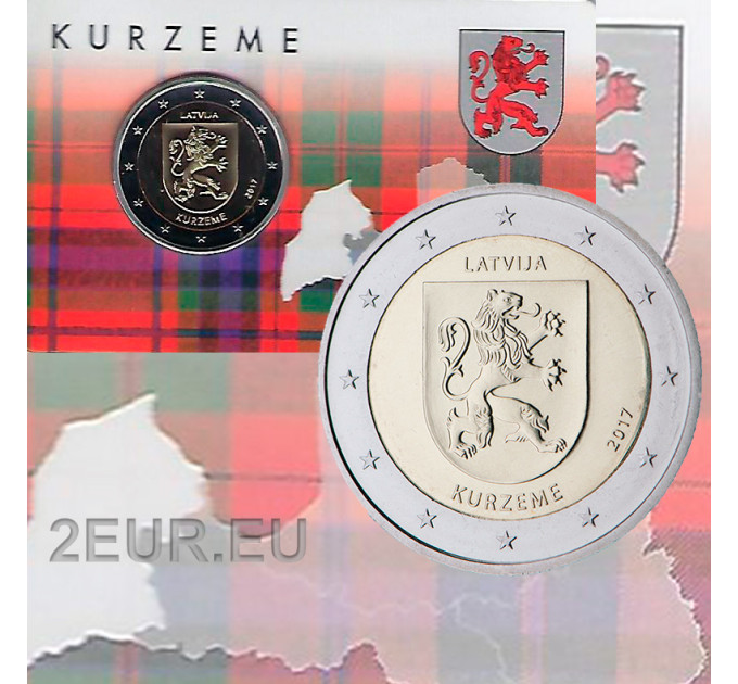 Latvia 2 euroa BU 2017 - Kurzeme  