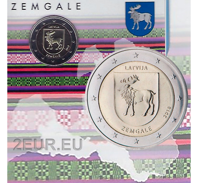 Latvia 2 euroa BU 2018 - Zemgale  