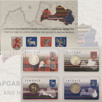 Latvia 2 euroa BU 2016 - 2018 - Latvian alueet 2016 - 2018  