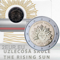 Latvia 2 euroa BU 2019 - The Rising Sun 