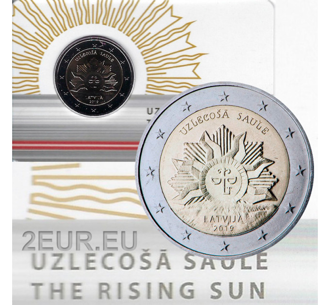 Latvia 2 euroa BU 2019 - The Rising Sun 