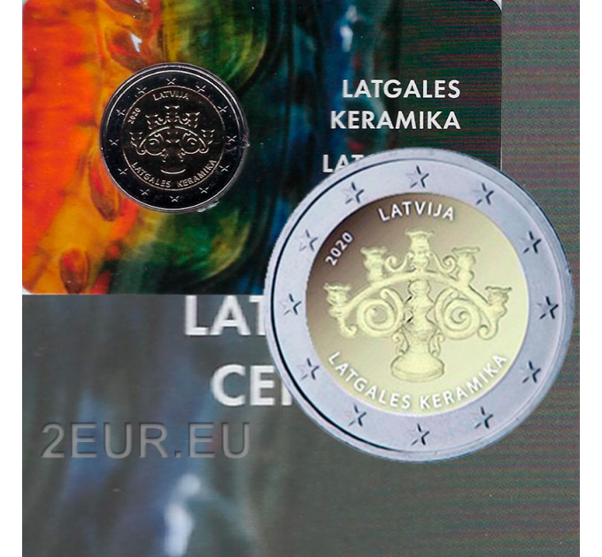 Latvia 2 euroa BU 2020 - Latgalian keramiikka 