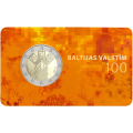 Latvia 2 euroa BU 2018 - Baltian 100 vuotta itsenäisyyttä  