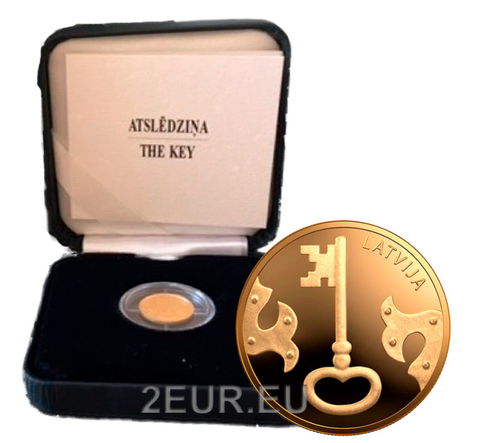 Latvia 5 euron kulta proof 2021 - Avain