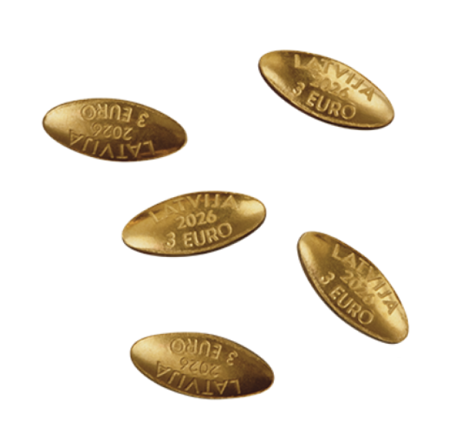 Latvia 15 euron kulta proof 2026 - Kultaiset siemenet