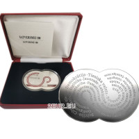 Latvia 5 euron hopea proof 2022 - Latvian tasavallan perustuslaki