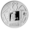 Latvia 5 euron hopea proof 2024 - Aikojen yli