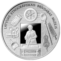 Latvia 5 euron hopea proof 2024 - Aikojen yli