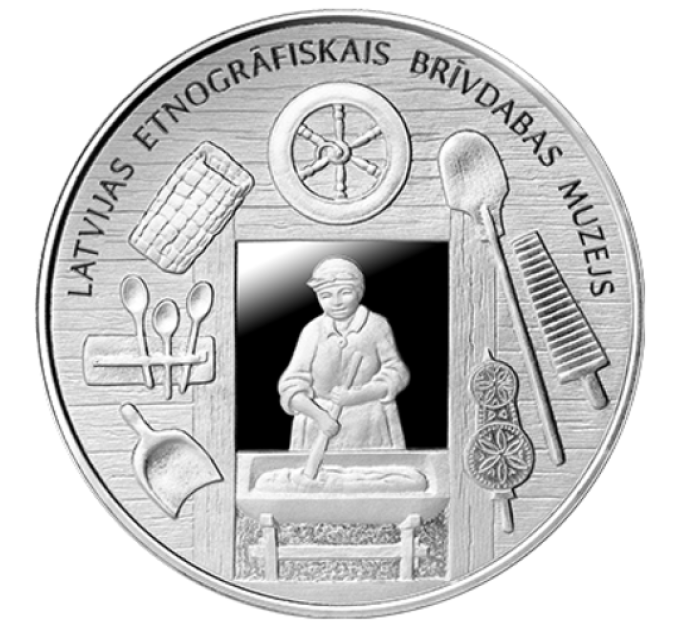 Latvia 5 euron hopea proof 2024 - Aikojen yli