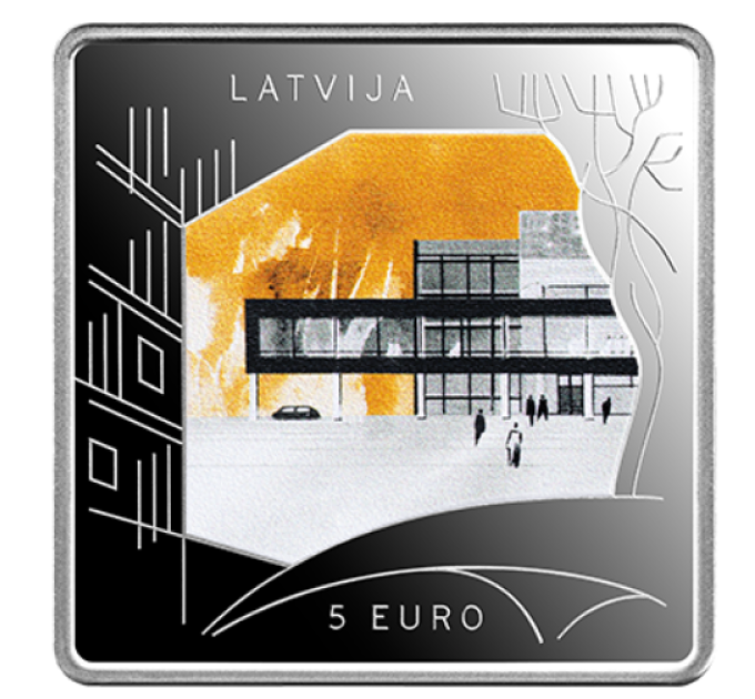 Latvia 5 euron hopea proof 2024 - Rakentamaton rakentaminen