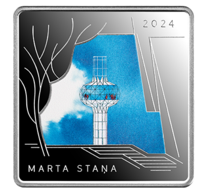Latvia 5 euron hopea proof 2024 - Rakentamaton rakentaminen