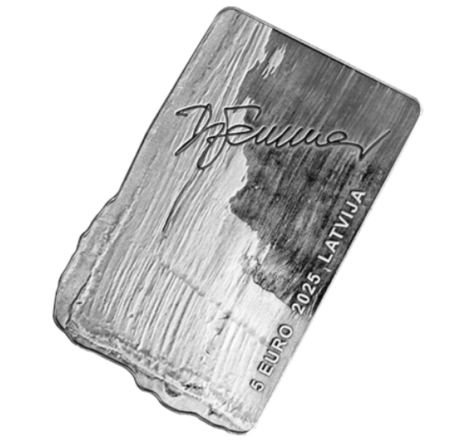 Latvia 5 euron hopea proof 2025 - Gemma
