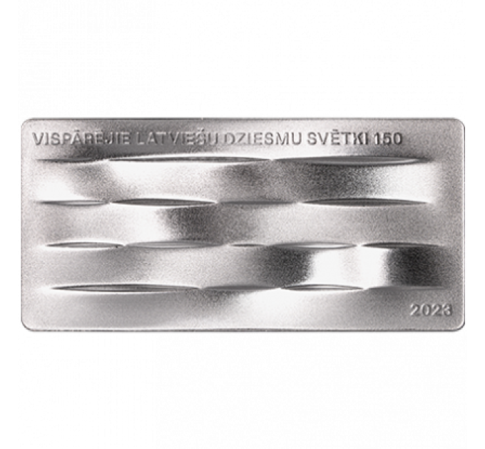 Latvia 5 euron hopea proof 2023 - Laulu on ihana