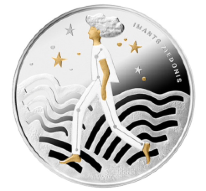 Latvia 5 euron hopea proof 2023 - Imants Ziedonis - Stardus