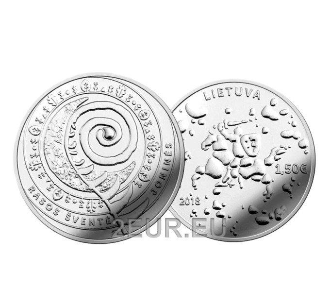 Liettua 1,5 euroa UNC 2018 - Rasos Svente
