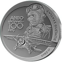 Liettua 1,5 euroa UNC 2025 - ANBO-lentokone - 100 vuotta