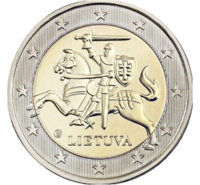 Liettua 2 euroa UNC 2020 - Liettuan tasavallan aseet Vytis