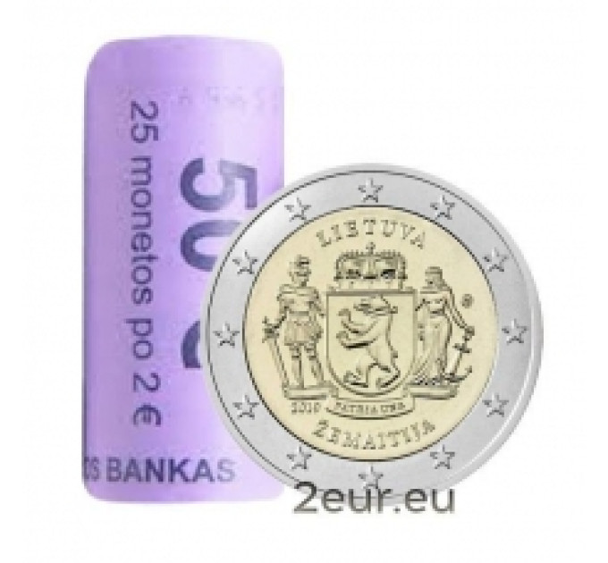 Liettua 2 euroa UNC rullaa 2019 -  Žemaitija