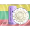 Liettua 2 euroa UNC rullaa 2015 – 30 vuotta EU:n lippua