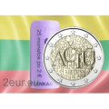 Liettua 2 euroa UNC rullaa 2015 – Aciu: Liettuan kieli