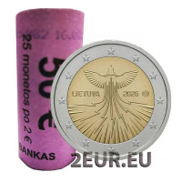 Liettua 2 euroa UNC rullaa 2026 - Liettuan energiariippumattomuus
