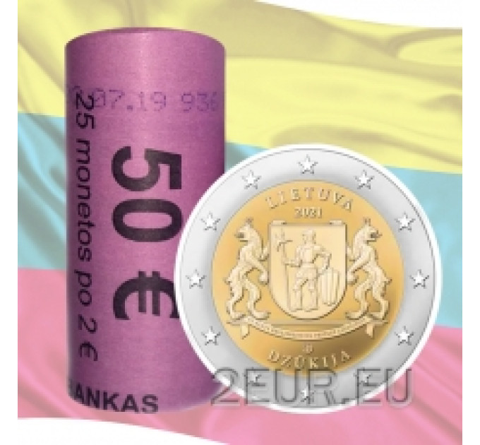 Liettua 2 euroa UNC rullaa 2021 - Dzūkija
