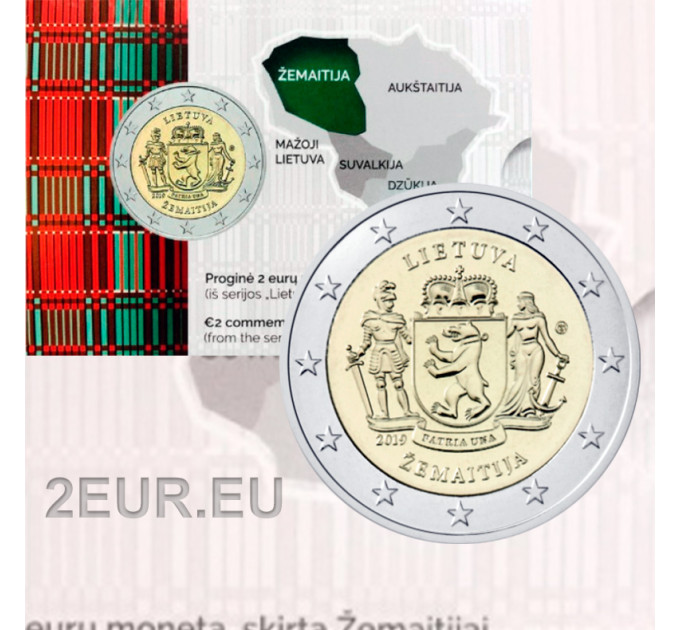 Liettua 2 euroa BU 2019 - Žemaitija 