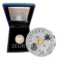 Liettua 5 euron hopea proof 2021 - Merijuhla