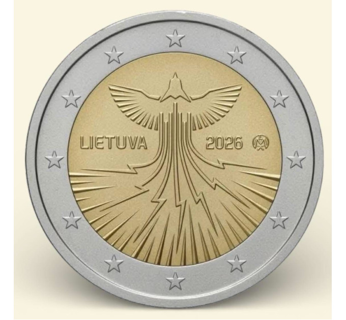 Liettua 2 euroa UNC 2026 - Liettuan energiariippumattomuus