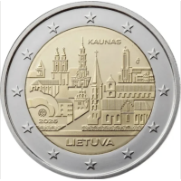 Liettua 2 euroa UNC 2026 - KAUNAS
