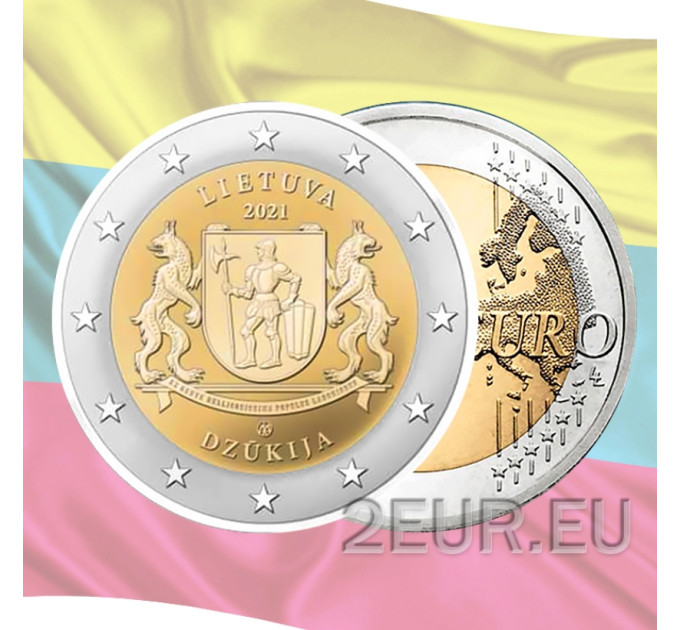 Liettua 2 euroa UNC 2021 - Dzūkija
