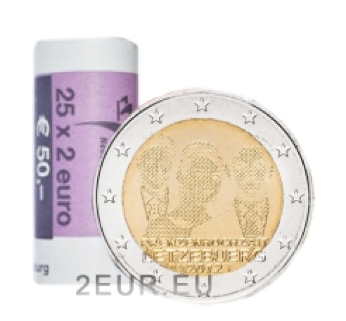 Luxemburg 2 euroa UNC rullaa 2012 - Kuninkaalliset häät