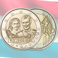 Luxemburg 2 euroa UNC 2021 - Suurherttuatar Maria Teresan 40. hääpäivä suurherttua Henryn kanssa