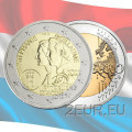 Luxemburg 2 euroa UNC 2022 - 10 vuotta perinnöllisen suurherttua Guillaumen ja perinnöllisen suurherttuatar Stéphanien häistä