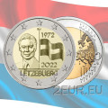 Luxemburg 2 euroa UNC 2022 - 50 vuotta Luxemburgin lippua