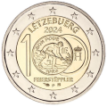 Luxemburg 2 euroa UNC 2024 - 100 vuotta Luxemburgin frangin käyttöönotosta