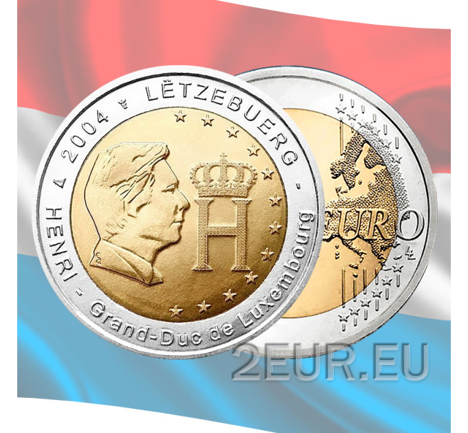 Luxemburg 2 euroa UNC 2004 - Suurherttua Henri
