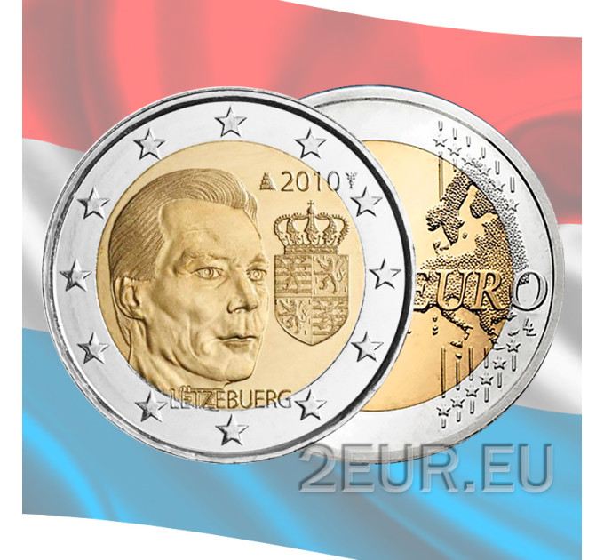 Luxemburg 2 euroa UNC 2010 - Suurherttua Henrin vaakuna