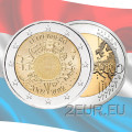 Luxemburg 2 euroa UNC 2012 - 10 vuotta Euro Cash