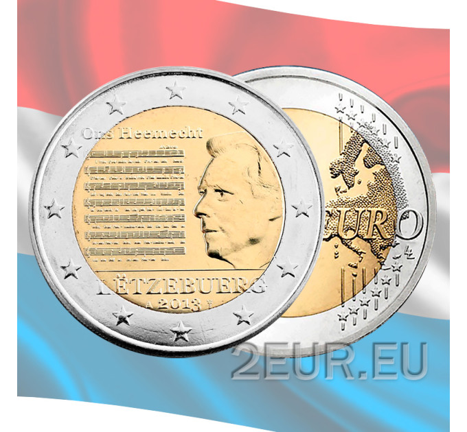 Luxemburg 2 euroa UNC 2013 - Luxemburgin suurherttuakunnan kansallislaulu