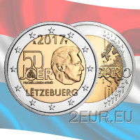 Luxemburg 2 euroa UNC 2017 - Luxemburgin armeijan vapaaehtoisuuden 50-vuotispäivä