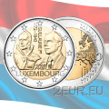Luxemburg 2 euroa UNC 2018 - 175 vuotta suurherttua Guillaume I:n kuolemasta