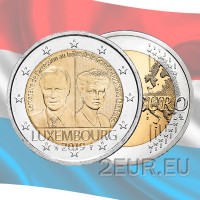 Luxemburg 2 euroa UNC 2019 - 100 vuotta suurherttuatar Charlotten valtaistuimelle noususta