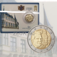 Luxemburg 2 euroa BU 2008 - Bergin linna