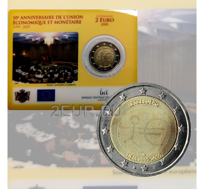 Luxemburg 2 euroa BU 2009 - 10 vuotta euroa