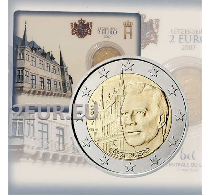 Luxemburg 2 euroa BU 2007 - Suurherttuan palatsi